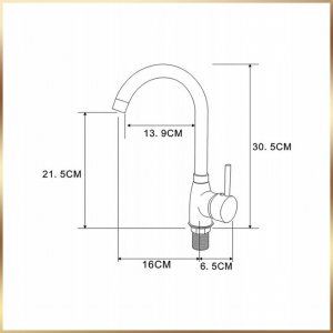 Stamar Szafka Kuchenna Sonoma 60 Slim + Zlew Deante + Syfon + Bateria Wysoka Beż 16