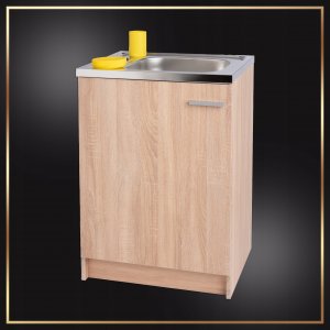 Stamar Szafka Kuchenna Sonoma 60 Slim + Zlew Deante + Syfon + Bateria Wysoka Beż 4