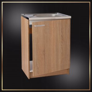 Stamar Szafka Kuchenna Sonoma 60 Slim + Zlew Deante + Syfon + Bateria Wysoka Beż 5