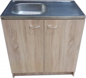 Stamar Szafka kuchenna sonoma 80 + zlew + bateria wysoka 3