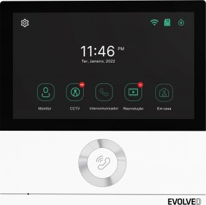 Evolveo EVOLVEO DoorPhone AHD7, Sada domácího WiFi videotelefonu s ovládáním brány nebo dveří bílý monitor 3