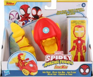Figurka Hasbro Figurka z pojazdem Marvel Spidey i super-kumple, Iron Racer 1