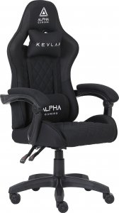 Fotel Alpha Gaming Kevlar Czarny Tkanina Materiał 2