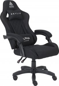 Fotel Alpha Gaming Kevlar Czarny Tkanina Materiał 5