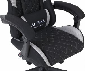 Fotel Alpha Gaming Kevlar Szary Tkanina Materiał 6