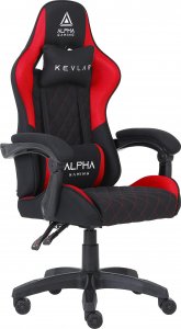 Fotel Alpha Gaming Kevlar Czerwony Tkanina 2
