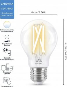 WiZ WiZ,Bulb,7W,2700-6500,A60,E27,1 pcs lightsource 5