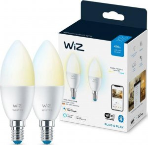 WiZ WiZ,Candle,4,9W,2700-6500,C37,E14,2 pcs lightsource 3