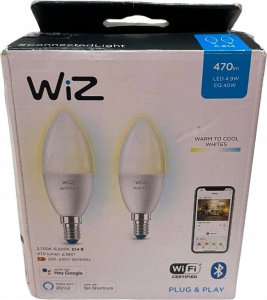 WiZ WiZ,Candle,4,9W,2700-6500,C37,E14,2 pcs lightsource 7