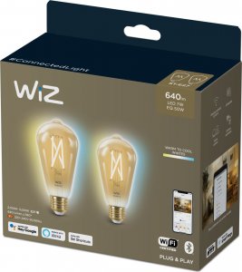 WiZ WiZ,ST64 Edison,7W,2000-5000,ST64,E27,2 pcs lightsource 7