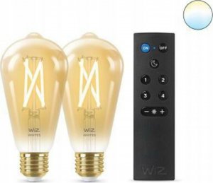 WiZ ,ST64 Edison,7W,2000-5000,ST64,E27,2 pcs lightsource + 1 remote controller 2
