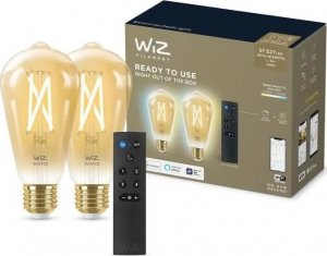 WiZ ,ST64 Edison,7W,2000-5000,ST64,E27,2 pcs lightsource + 1 remote controller 22