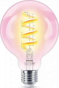 Philips WiZ | Philips Smart WiFi Filament Clear G95 RGB | E27 | 6.3 W | Full colour 2