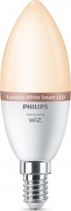 Philips WiZ | Philips Smart WiFi Candle C37, 3pcs pack | E14 | 4.9 W | Tunable White 1
