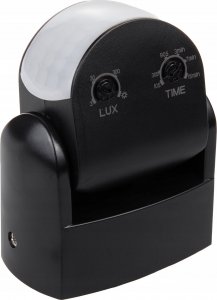 Maclean Czujnik ruchu PIR Maclean, na podczerwień, IP65, czarny, zasięg 12m, max. obiążenie 800/1200W, MCE468 B 11