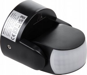 Maclean Czujnik ruchu PIR Maclean, na podczerwień, IP65, czarny, zasięg 12m, max. obiążenie 800/1200W, MCE468 B 12