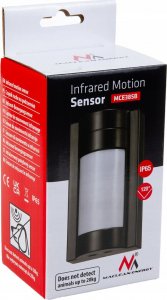 Maclean Czujnik ruchu PIR Maclean, zewnętrzny na podczerwień, nie reaguje na zwierzęta, max.1200W, IP65, MCE385 B 2