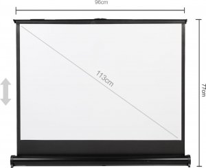 Ekran do projektora Maclean Ekran projekcyjny przenośny Maclean, kompaktowy, biurkowy, 45", 4:3, MC-961 10