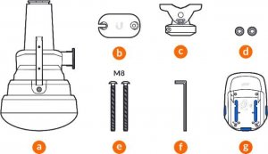 Antena RTV Ubiquiti UBNT UISP-Horn Asymetryczna antena sektorowa 5GHz 19.5dBi 30°/25° 7