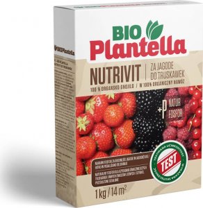 BIO PLANTELLA Nawóz Organiczny 1kg do Truskawek Malin Jeżyn Jagód i Innych Owoców 2