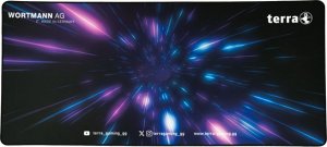 Podkładka Terra TERRA Mousepad XXL PURE Gaming black/black schwarze Umkettelung; 900 x 400 x 3 mm 1