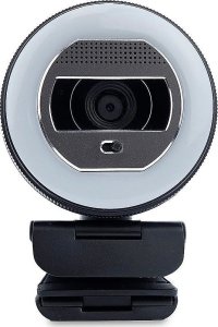 Kamera internetowa Terra TERRA Webcam Halo mit LED-Lichtkranz (C1868pro) und Privatschieber Full-HD, Auto Focus, Stereo Mic, Privacy Slider 1