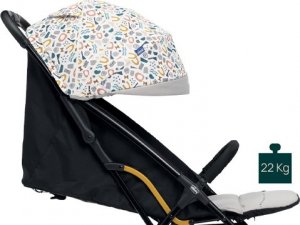 Wózek Chicco Glee - lekki wózek spacerowy do 22 kg | Uneven Black 2