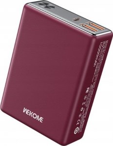 Powerbank Wekome Power bank 10000 mAh Super Fast Charging USB-C PD 20W + 2x USB-A QC3.0 22.5W Czerwony 1