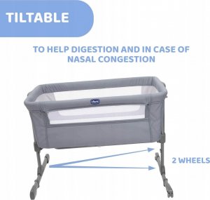Chicco Łóżeczko dostawne Next2Me Essential Stone Re Lux 16
