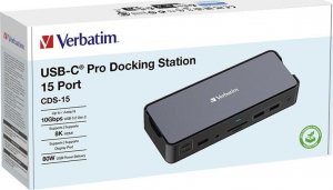 Stacja/replikator Verbatim CDS-15 USB-C (32171) 5