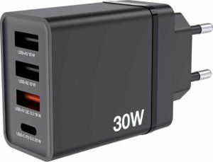 Ładowarka Verbatim Ładowarka sieciowa Verbatim 1xUSB-C PD 20W 1xUSB-A QC 3.0 2xUSB-A 10W UE czarna 5
