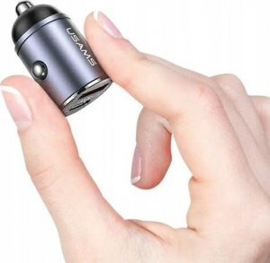 Ładowarka Usams Ładowarka samochodowa 30W 1xUSB+1xUSB-C C38 Fast Charge Stalowa 4