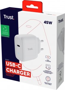 Ładowarka Trust Ładowarka MAXO USB-C 45W biala 7