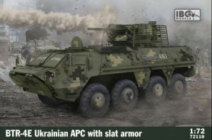 Ibg Model plastikowy BTR-4E Ukrainian APC with slat armor 1/72 1