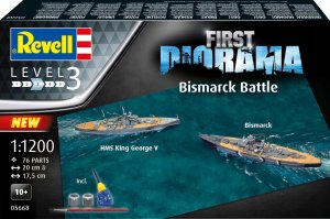 Revell Model plastikowy First Diorama Set Bismarck Battle 1