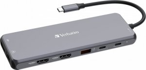 Stacja/replikator Verbatim CMH-13 USB-C (32153) 1