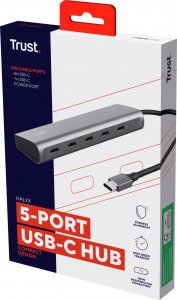 HUB USB Trust USB-C 5-portowy Halyx (25136) 7