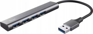 HUB USB Trust TRUST Rozbočovač Halyx Aluminium 4 Port USB 3.2 Gen1 Hub 1