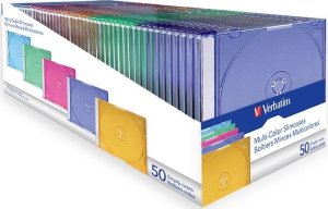 Verbatim VERBATIM EMPTY SLIM JEWEL CASE 50 PACK MULTI COLOUR 1