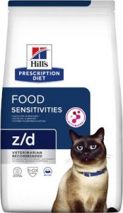 Hills  Prescription Diet Feline Food Sensitivities Z/D - sucha karma dla kota - 1,5 kg 1