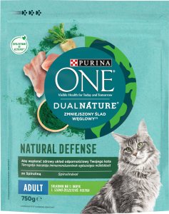 PURINA NESTLE PURINA One DualNature Natural Defense Adult - sucha karma dla kota - 750 g 1