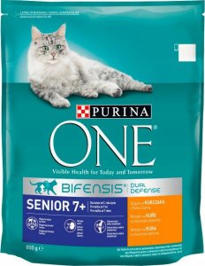PURINA NESTLE PURINA One Bifensis Senior 7+ Bogata w Kurczaka i Pełne Ziarna - sucha karma dla kota - 800 g 2
