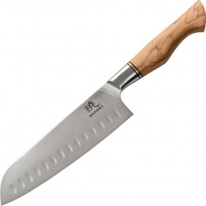 Shiori Shiori Shibuki Santoku - uniwersalny, wielozadaniowy nóż szefa kuchni ze stali sandvik 14C28N 2