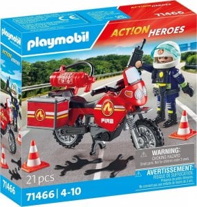 Playmobil Playmobil Action Heroes 71466 Motocykl straży pożarnej na miejscu wypadku 1