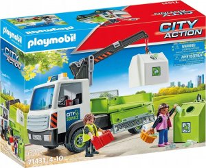 Playmobil Zestaw z figurkami City Action 71431 Samochód ciężarowy z kontenerami na szkło 1
