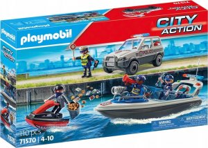Playmobil Zestaw z figurkami City Action 71570 Pościg policyjny na wodzie 1