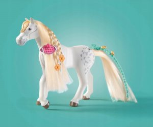 Playmobil - Horses of Waterfall Isabella i klacz Lioness z myjnią dla koni 71354 4