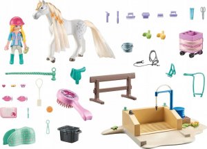 Playmobil - Horses of Waterfall Isabella i klacz Lioness z myjnią dla koni 71354 6