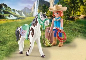 Playmobil Zestaw z figurkami Horses 71358 Ellie i Sawdust ćwiczące western riding 2