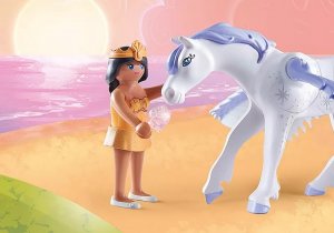 Playmobil Zestaw z figurkami Princess Magic 71361 Niebiański pegaz z tęczą 4